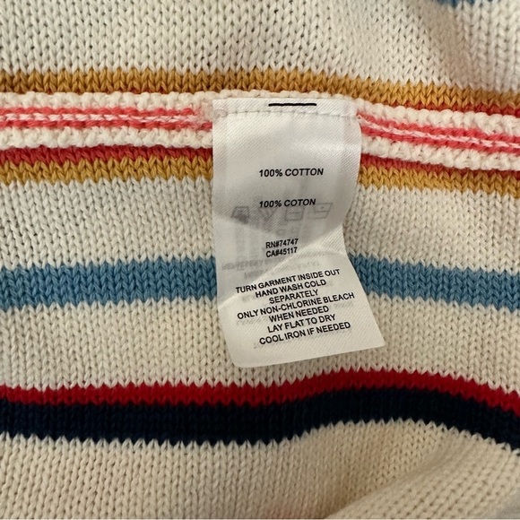 NATURAL Reflections Stripe Cotton Hoodie Sz L/G NWT - Picture 4 of 6